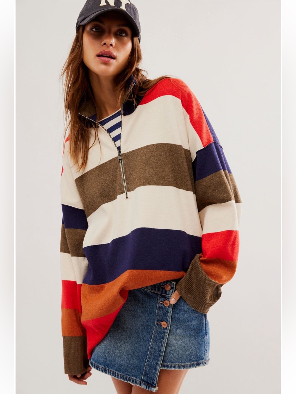 NWOT- Coastal Stripe Pullover